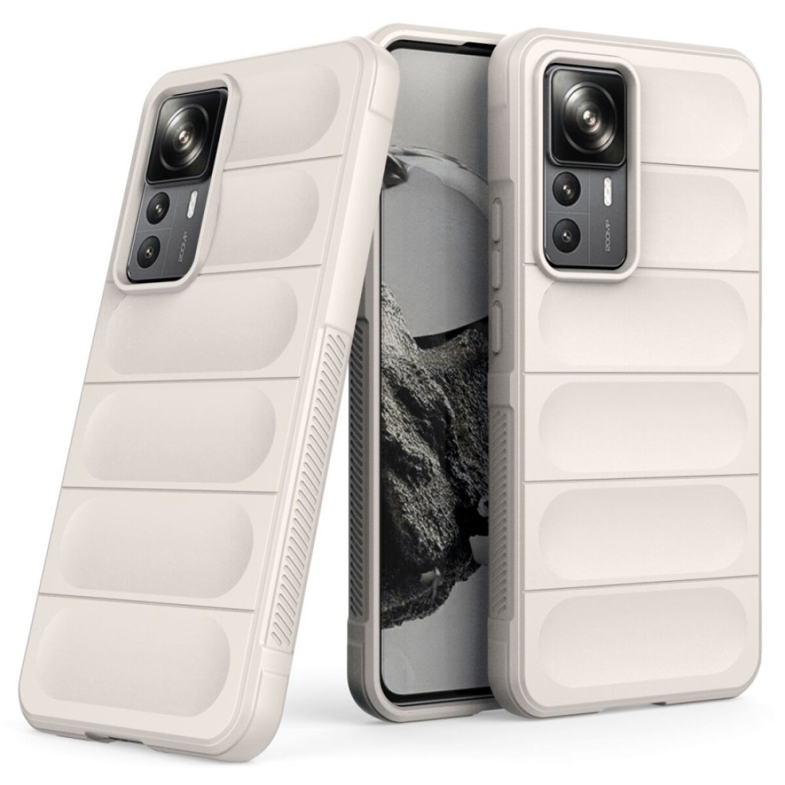  Xiaomi Mi 12T Pro Kılıf Optimum Silikon - Krem
