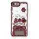 iPhone 8 Kılıf Sweet Desenli Silikon Kapak - Pembe iPhone 8 Kılıf Sweet Desenli Silikon Kapak - Pembe