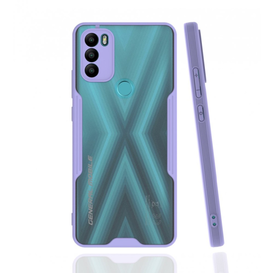  General Mobile GM 21 Plus Kılıf Platin Silikon - Lila