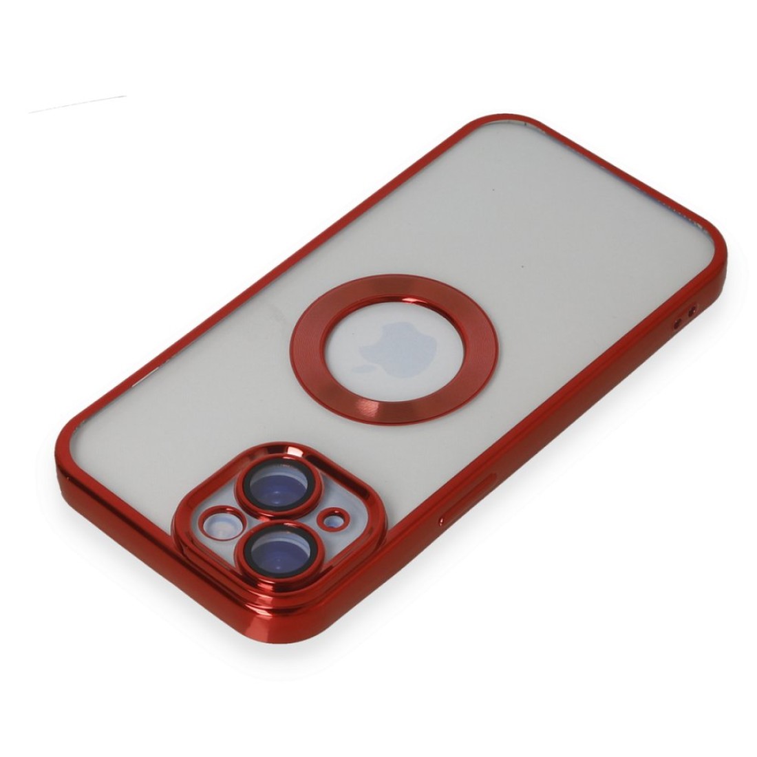  iPhone 15 Kılıf Slot Silikon - Kırmızı