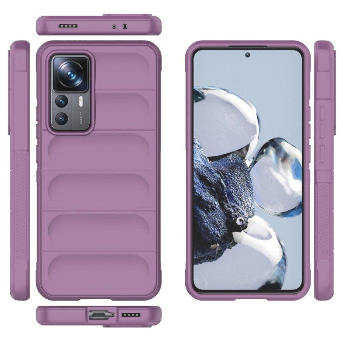 Xiaomi Mi 12T Pro Kılıf Optimum Silikon - Mor Xiaomi Mi 12T Pro Kılıf Optimum Silikon - Mor