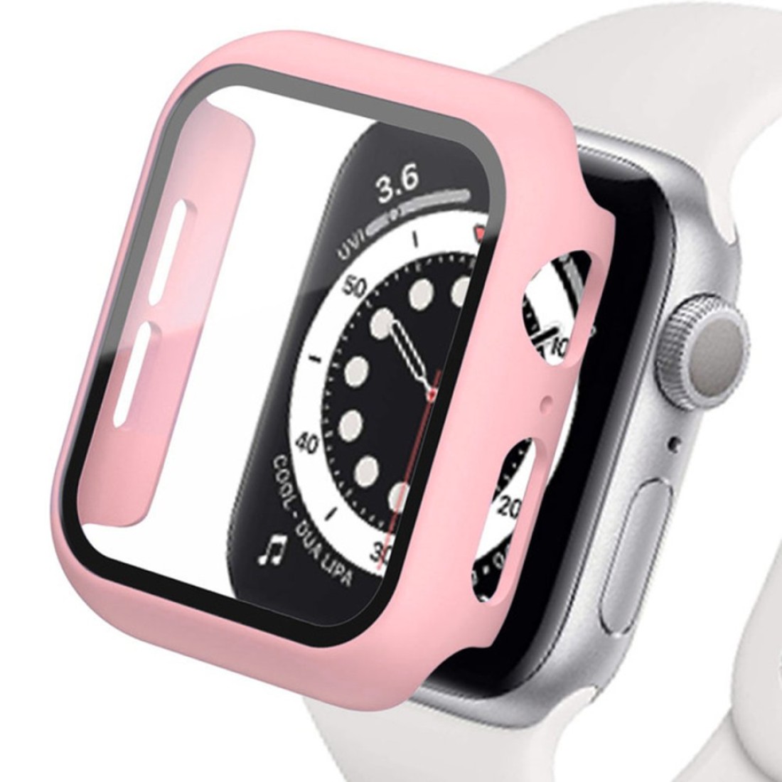  Apple Watch 41mm Camlı Kasa Ekran Koruyucu - Rose Gold