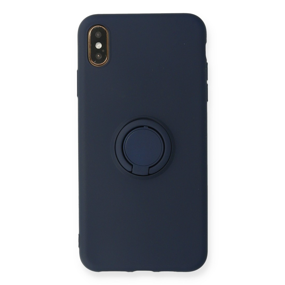 iPhone XS Max Kılıf Viktor Yüzüklü Silikon - Lacivert iPhone XS Max Kılıf Viktor Yüzüklü Silikon - Lacivert