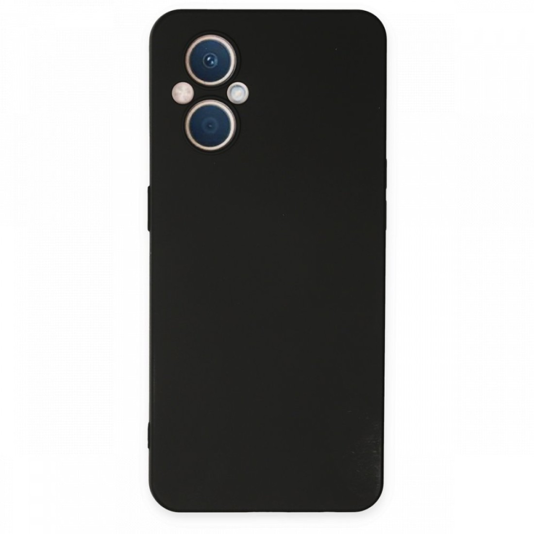  Oppo Reno 7 Lite Kılıf Nano içi Kadife Silikon - Siyah