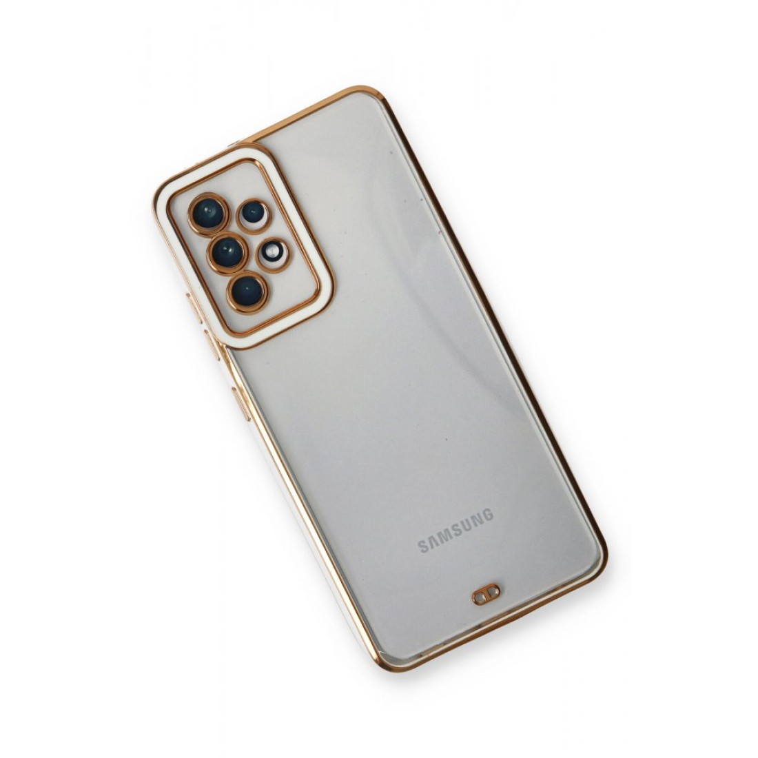  Samsung Galaxy A23 4G Kılıf Liva Lens Silikon - Beyaz
