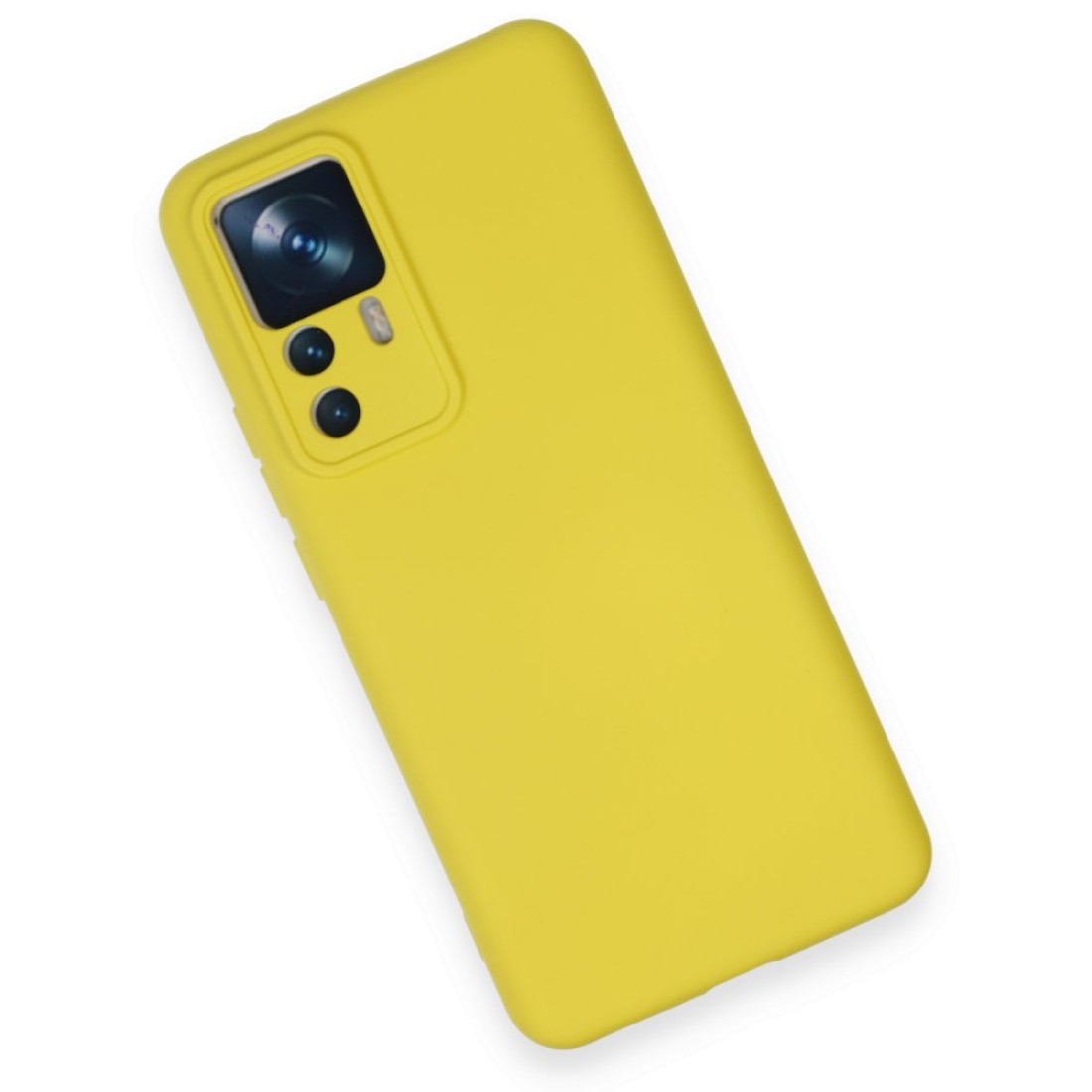  Xiaomi Mi 12T Kılıf Nano içi Kadife Silikon - Sarı