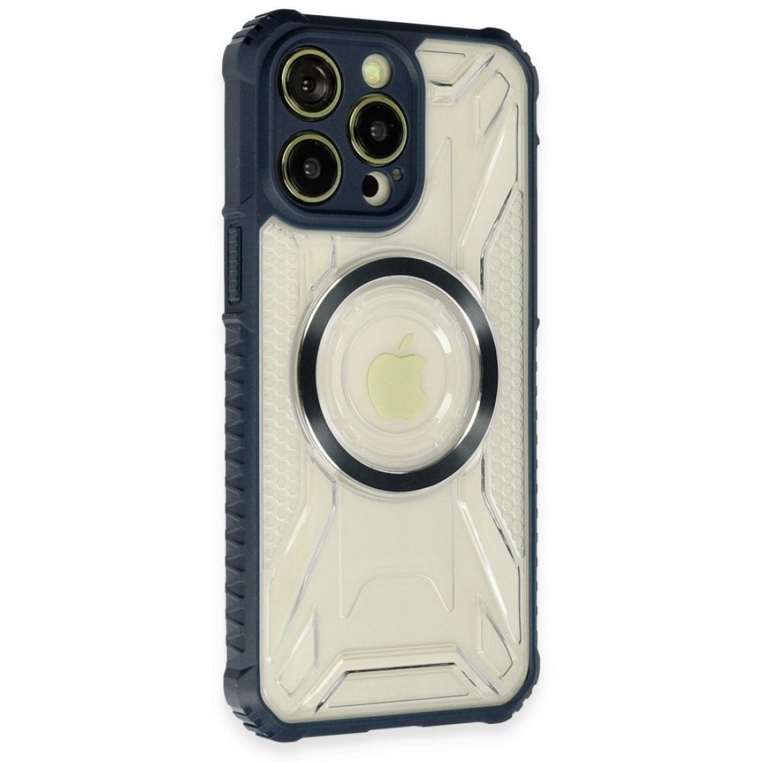 iPhone 13 Pro Max Kılıf Prag Magneticsafe Kapak - Lacivert iPhone 13 Pro Max Kılıf Prag Magneticsafe Kapak - Lacivert