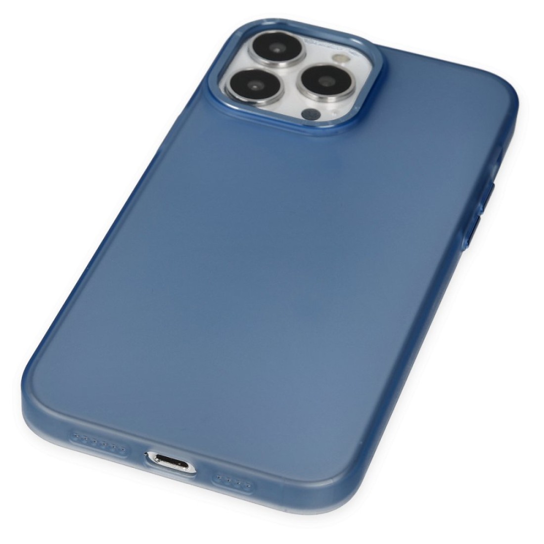  iPhone 14 Pro Kılıf Modos Metal Kapak - Lacivert