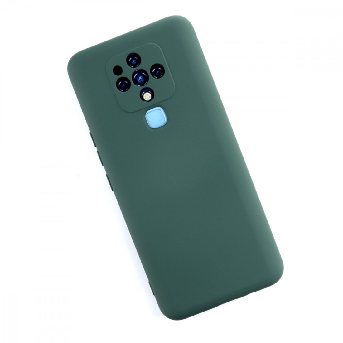  Tecno Camon 16 Kılıf Nano içi Kadife Silikon - Koyu Yeşil