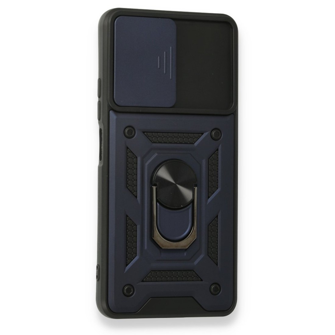 Xiaomi Redmi K40 Kılıf Pars Lens Yüzüklü Silikon - Lacivert Xiaomi Redmi K40 Kılıf Pars Lens Yüzüklü Silikon - Lacivert