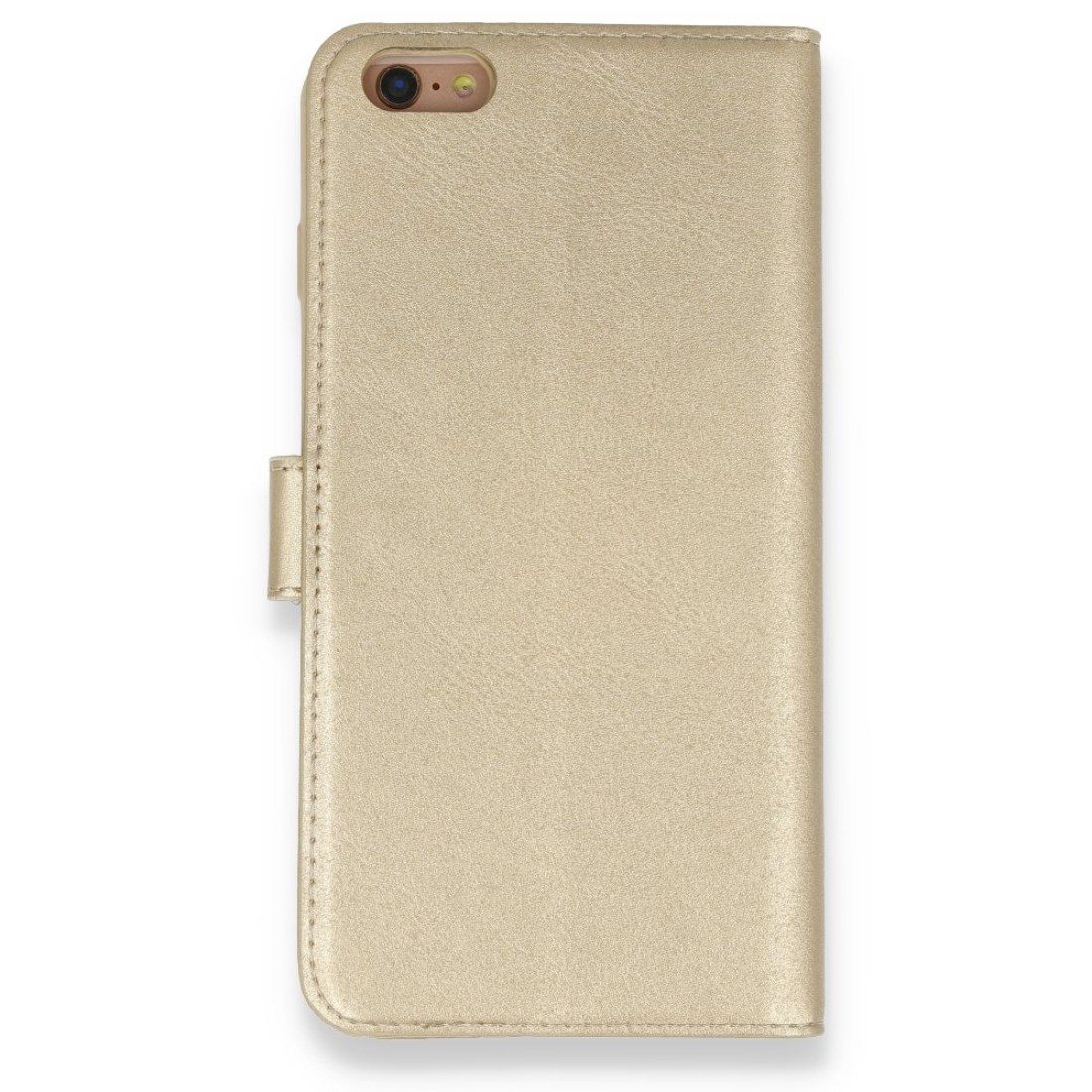  iPhone 6 Plus Kılıf Trend S Plus Kapaklı Kılıf - Gold