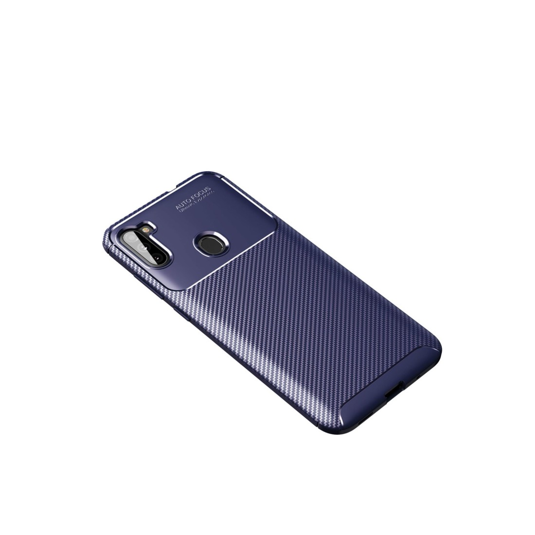  Samsung Galaxy M11 Kılıf Auto Focus Karbon Kapak - Lacivert