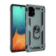  Samsung Galaxy A71 Kılıf Sofya Yüzüklü Silikon Kapak - Yeşil