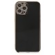  iPhone 12 Pro Kılıf Volet Silikon - Siyah