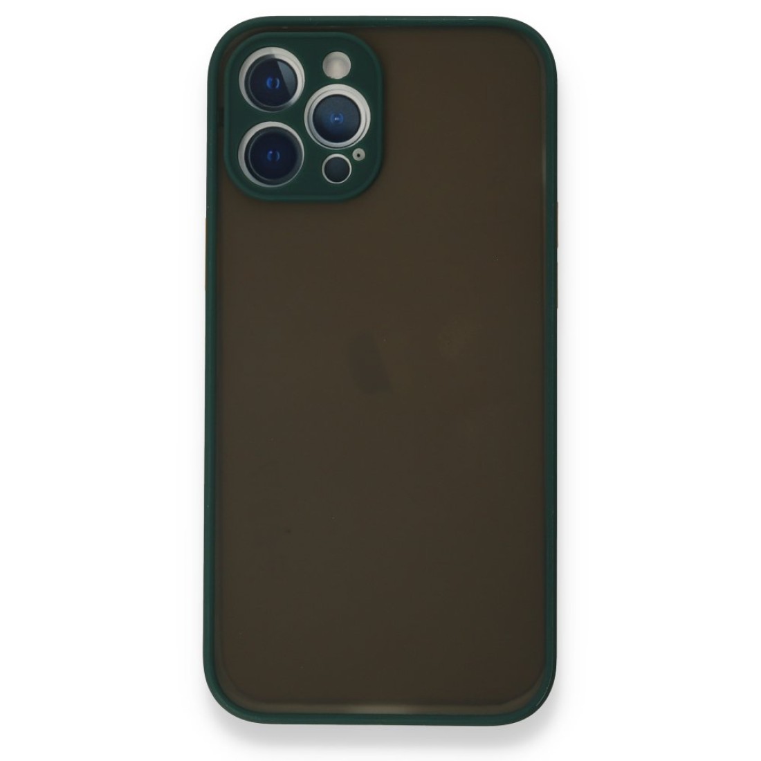  iPhone 12 Pro Kılıf Montreal Silikon Kapak - Yeşil