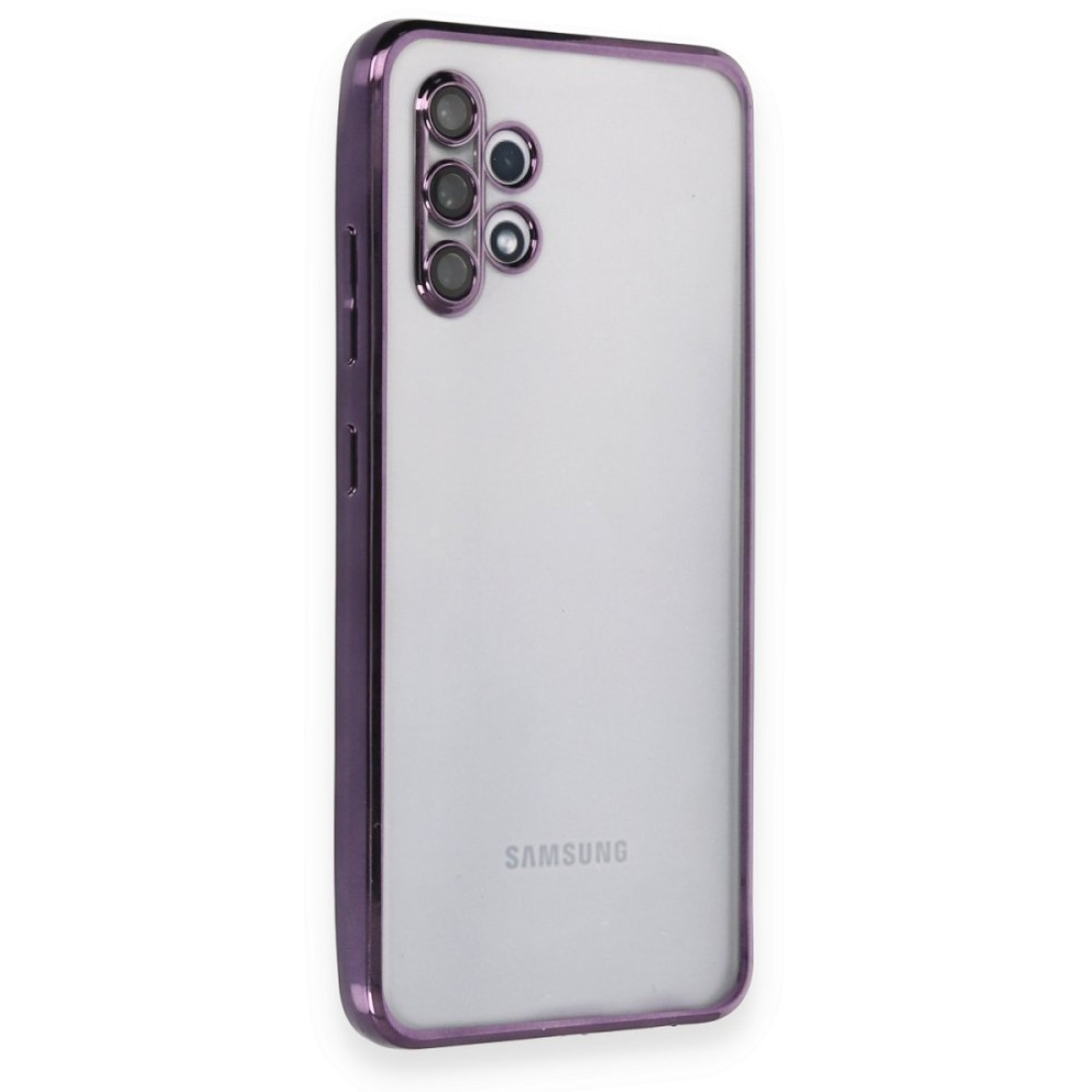  Samsung Galaxy A32 Kılıf Razer Lensli Silikon - Mor
