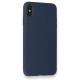 iPhone XS Max Kılıf Nano içi Kadife Silikon - Lacivert iPhone XS Max Kılıf Nano içi Kadife Silikon - Lacivert