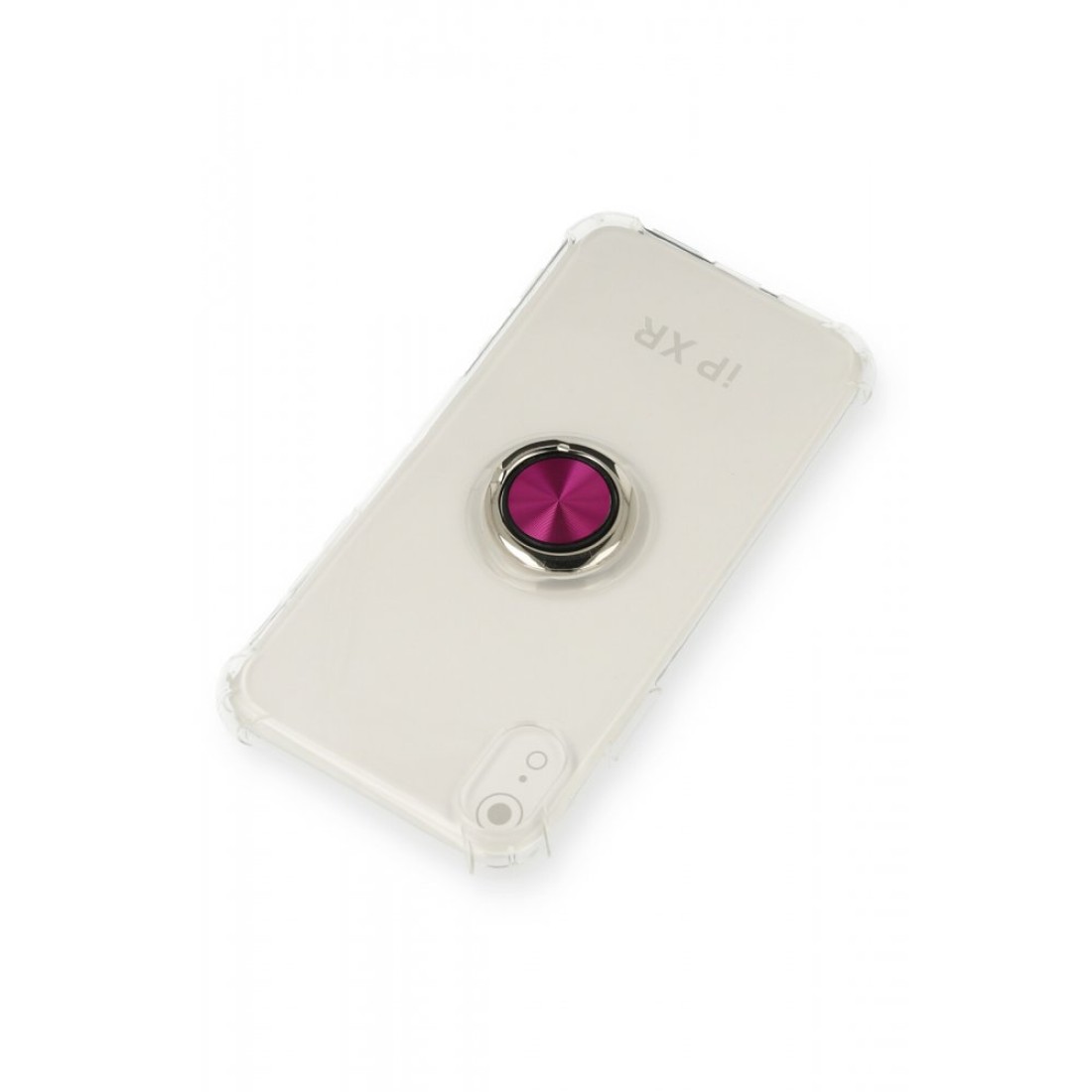 iPhone XR Kılıf Gros Yüzüklü Silikon - Pembe iPhone XR Kılıf Gros Yüzüklü Silikon - Pembe