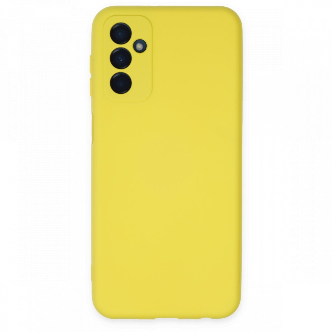  Samsung Galaxy M13 Kılıf Nano içi Kadife Silikon - Sarı