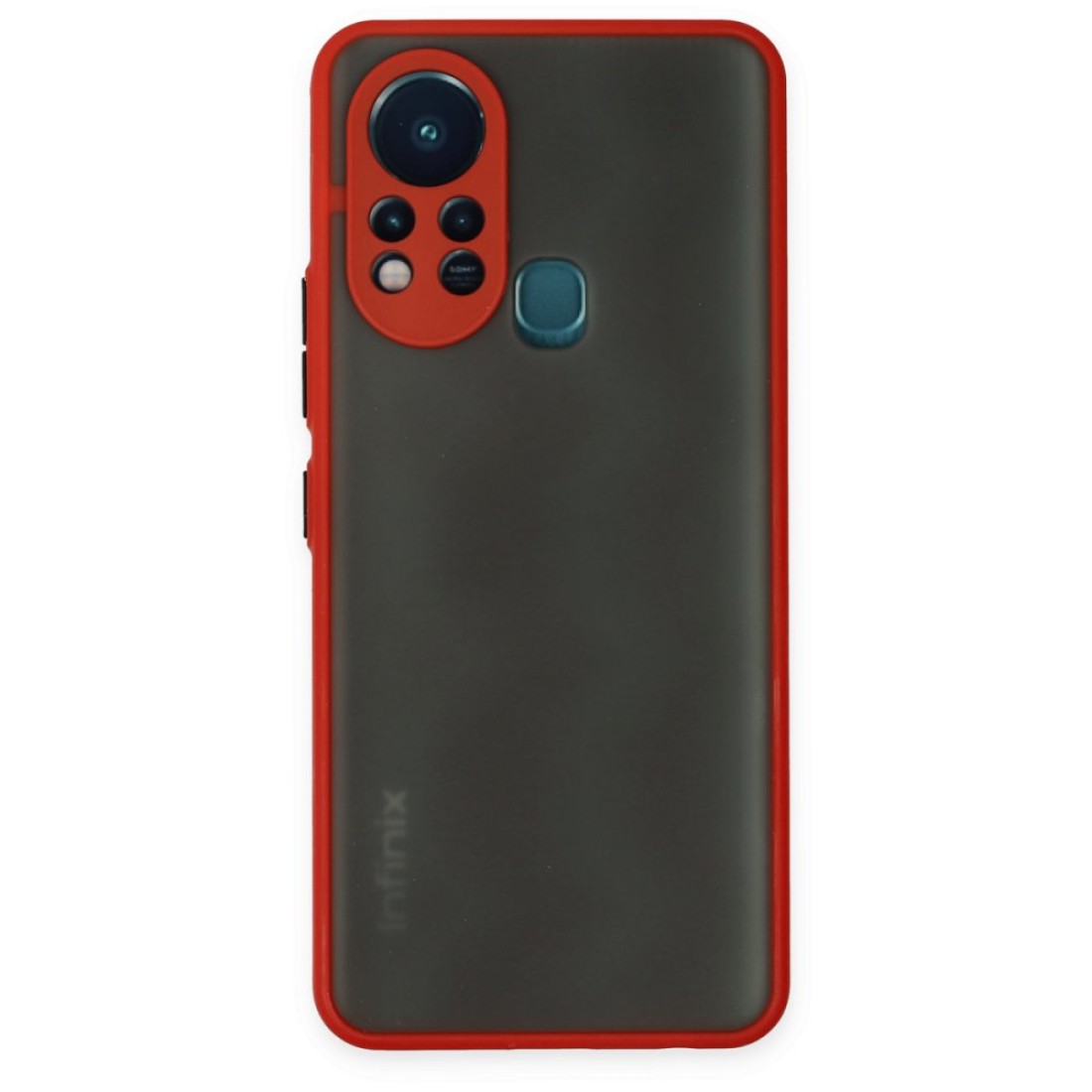  İnfinix Hot 11s Kılıf Montreal Silikon Kapak - Kırmızı