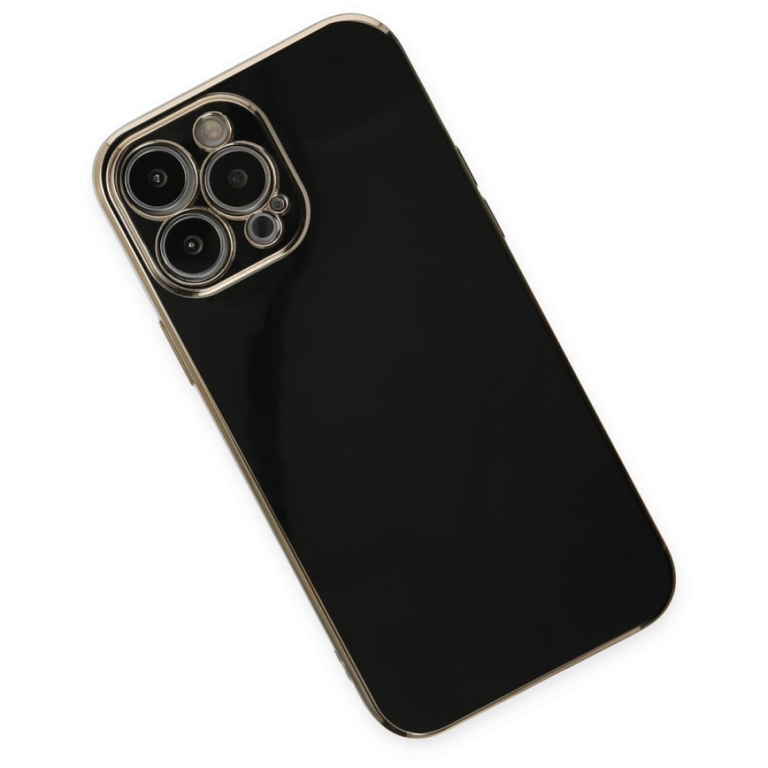  iPhone 14 Pro Max Kılıf Volet Silikon - Siyah