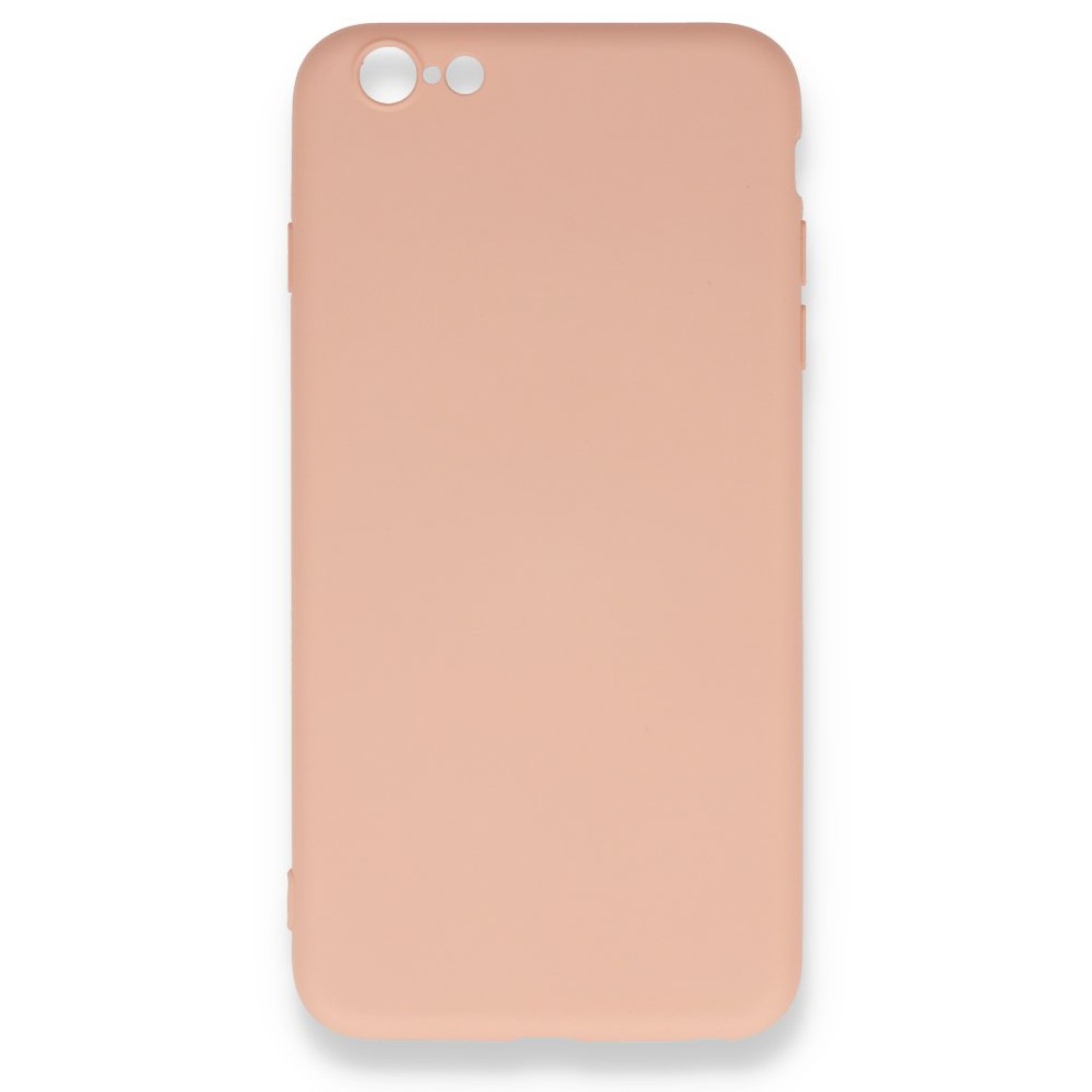  iPhone 6 Plus Kılıf Nano içi Kadife Silikon - Pudra