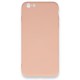 iPhone 6 Plus Kılıf Nano içi Kadife Silikon - Pudra iPhone 6 Plus Kılıf Nano içi Kadife Silikon - Pudra