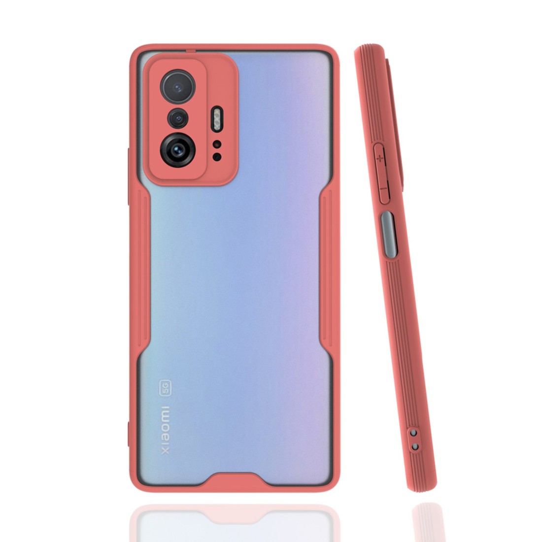  Xiaomi Mi 11T Kılıf Platin Silikon - Pembe