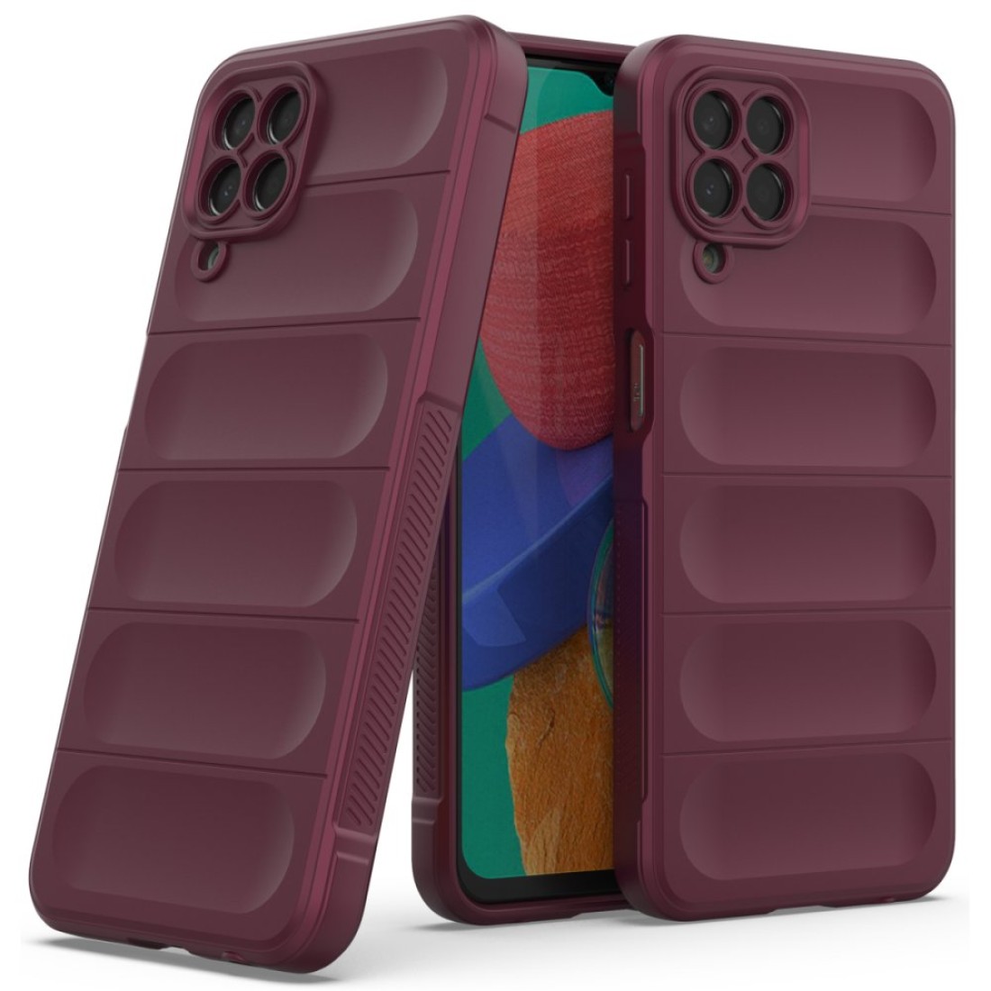 Samsung Galaxy M33 Kılıf Optimum Silikon - Bordo Samsung Galaxy M33 Kılıf Optimum Silikon - Bordo