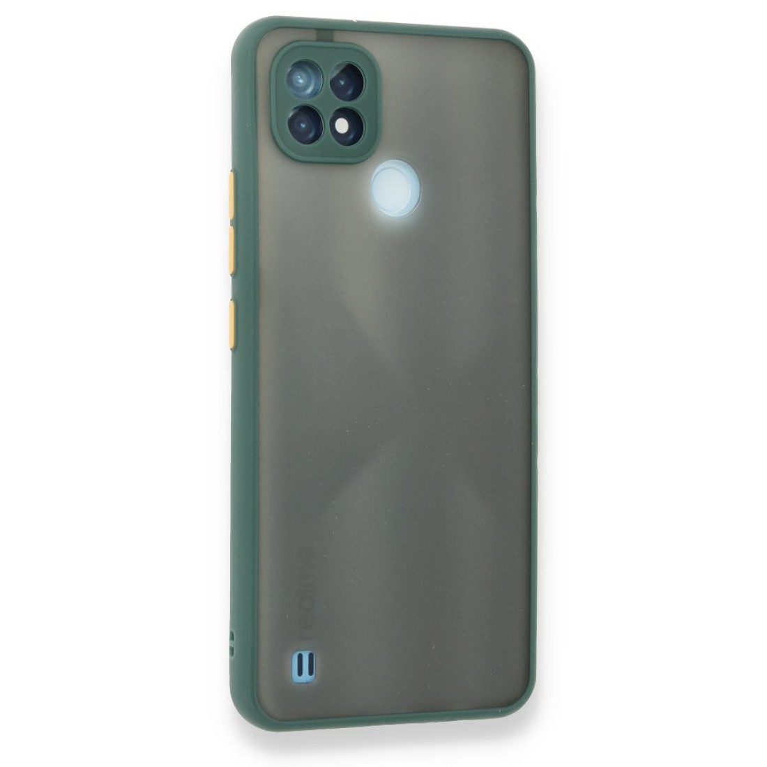 Realme C21 Kılıf Montreal Silikon Kapak - Yeşil Realme C21 Kılıf Montreal Silikon Kapak - Yeşil