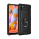  Samsung Galaxy M11 Kılıf Sofya Yüzüklü Silikon Kapak - Siyah