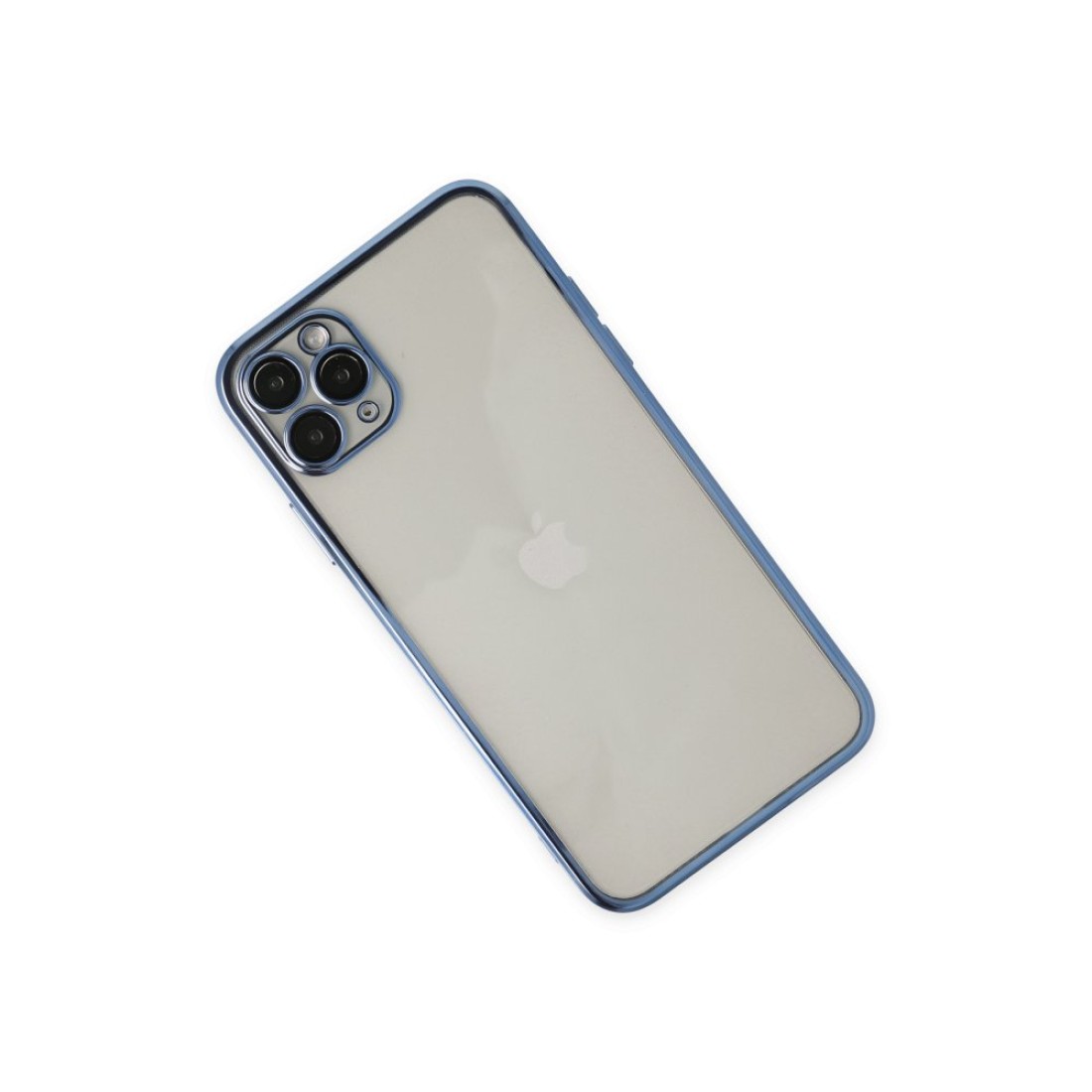  iPhone 11 Pro Kılıf Razer Lensli Silikon - Açık Mavi