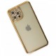  iPhone 12 Pro Kılıf Joke Taşlı Silikon - Gold
