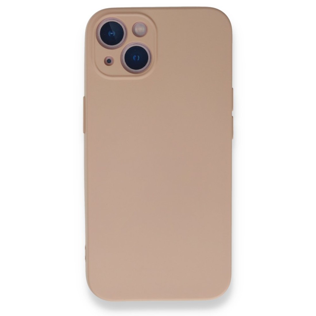  iPhone 13 Mini Kılıf Nano içi Kadife Silikon - Pudra