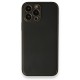 iPhone 13 Pro Max Kılıf Coco Deri Silikon Kapak - Siyah iPhone 13 Pro Max Kılıf Coco Deri Silikon Kapak - Siyah