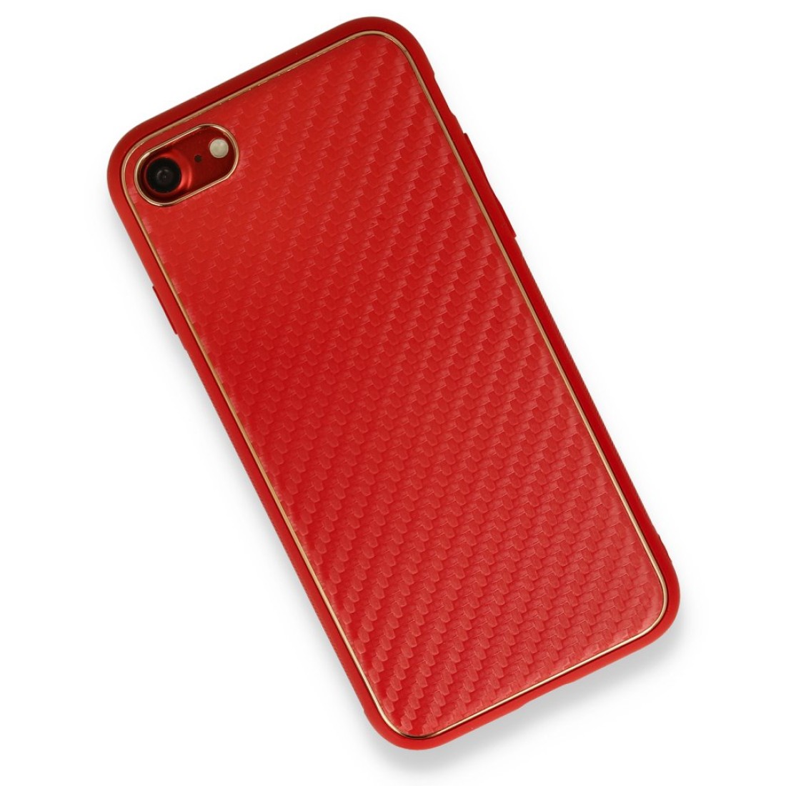  iPhone 7 Kılıf Coco Karbon Silikon - Kırmızı