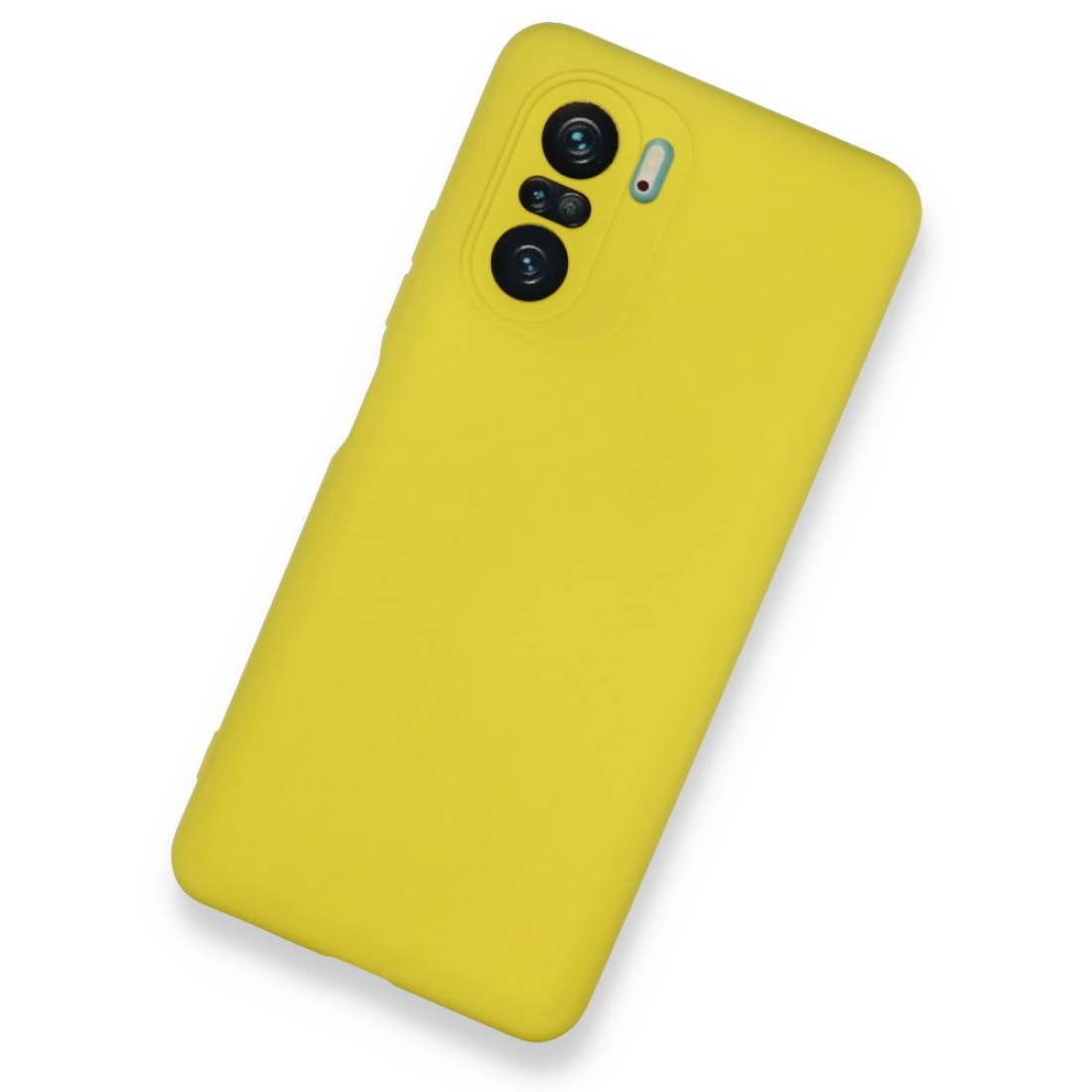  Xiaomi Redmi K40 Kılıf Nano içi Kadife Silikon - Sarı