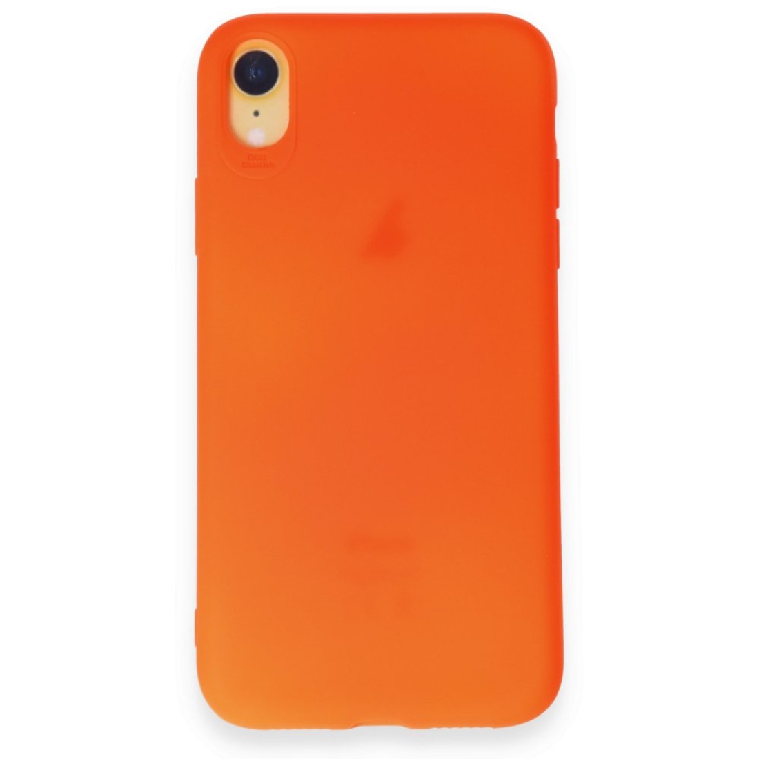  iPhone XR Kılıf First Silikon - Parlak Turuncu
