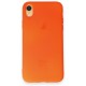  iPhone XR Kılıf First Silikon - Parlak Turuncu