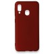  Samsung Galaxy A20E Kılıf First Silikon - Bordo