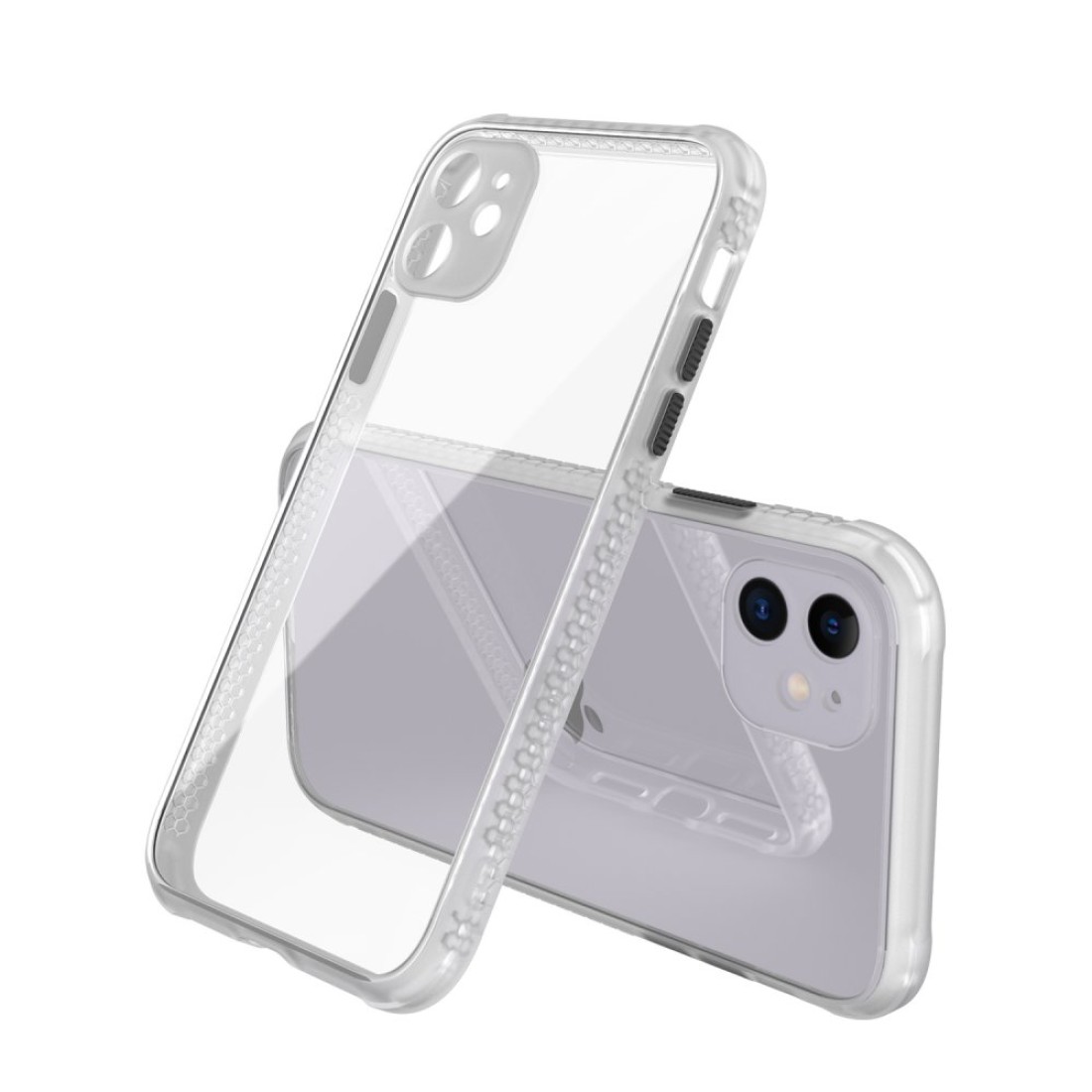  iPhone 12 Kılıf Miami Şeffaf Silikon - Şeffaf