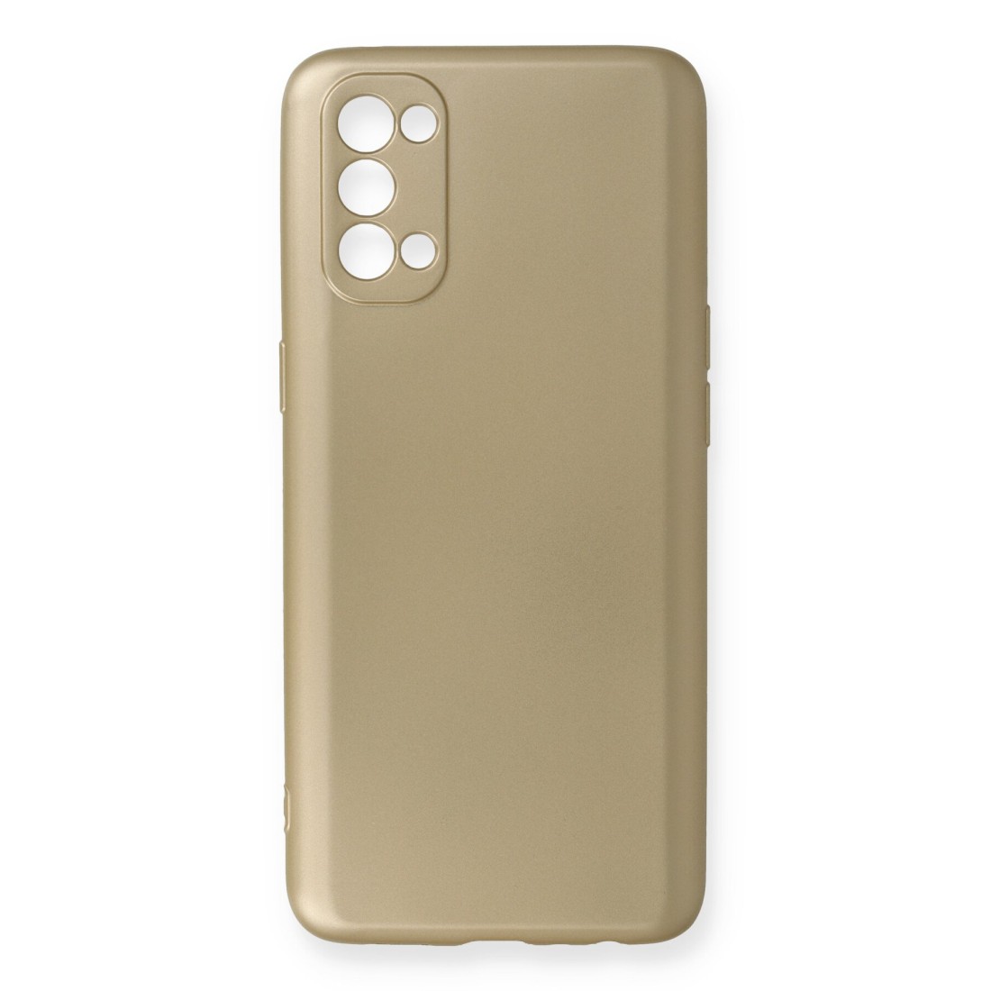 Oppo Reno 4 Kılıf First Silikon - Gold Oppo Reno 4 Kılıf First Silikon - Gold