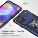  Samsung Galaxy A31 Kılıf Zegna Yüzüklü Silikon Kapak - Mavi