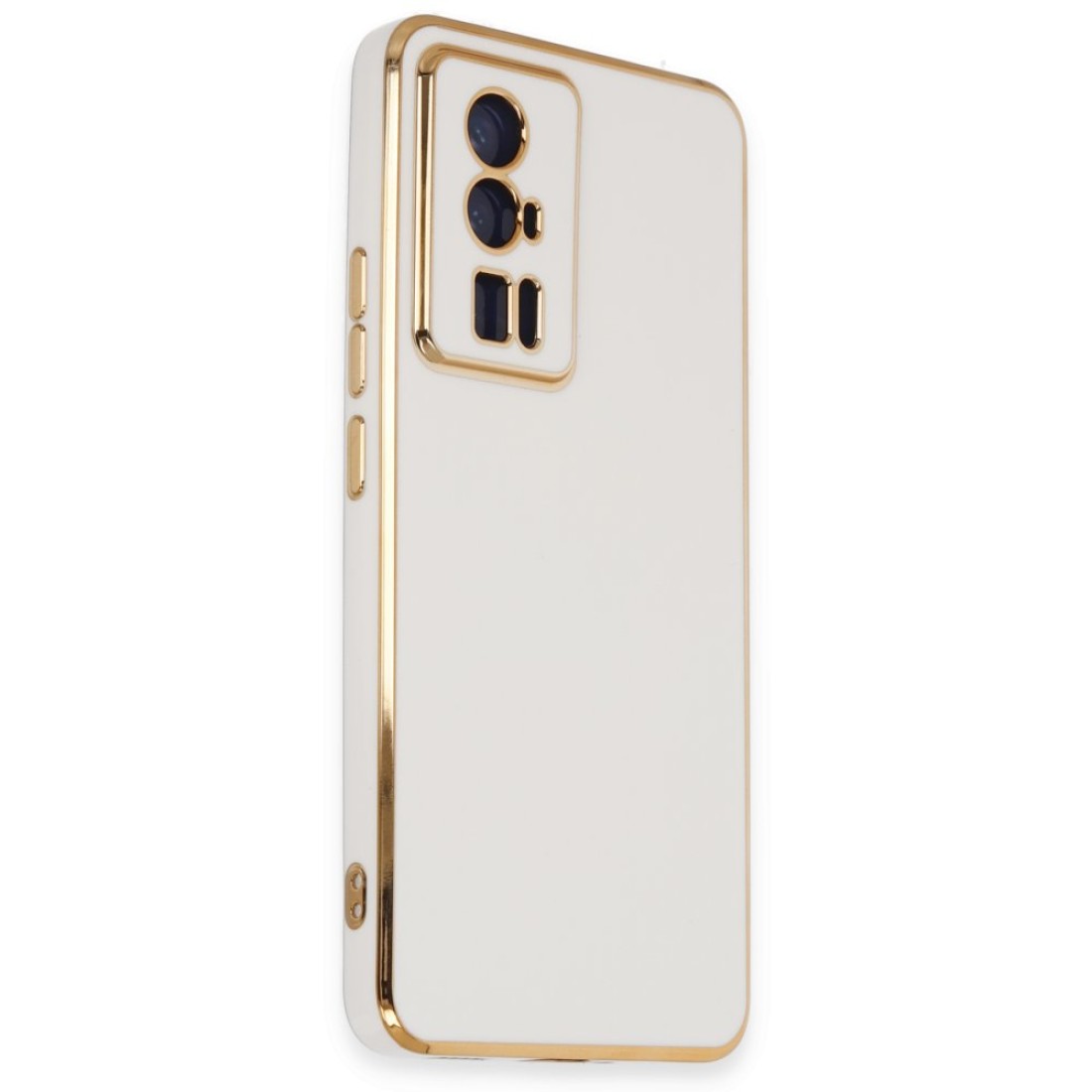  Xiaomi Poco F5 Pro Kılıf Volet Silikon - Beyaz