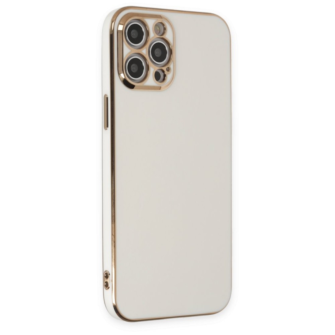  iPhone 12 Pro Kılıf Volet Silikon - Beyaz