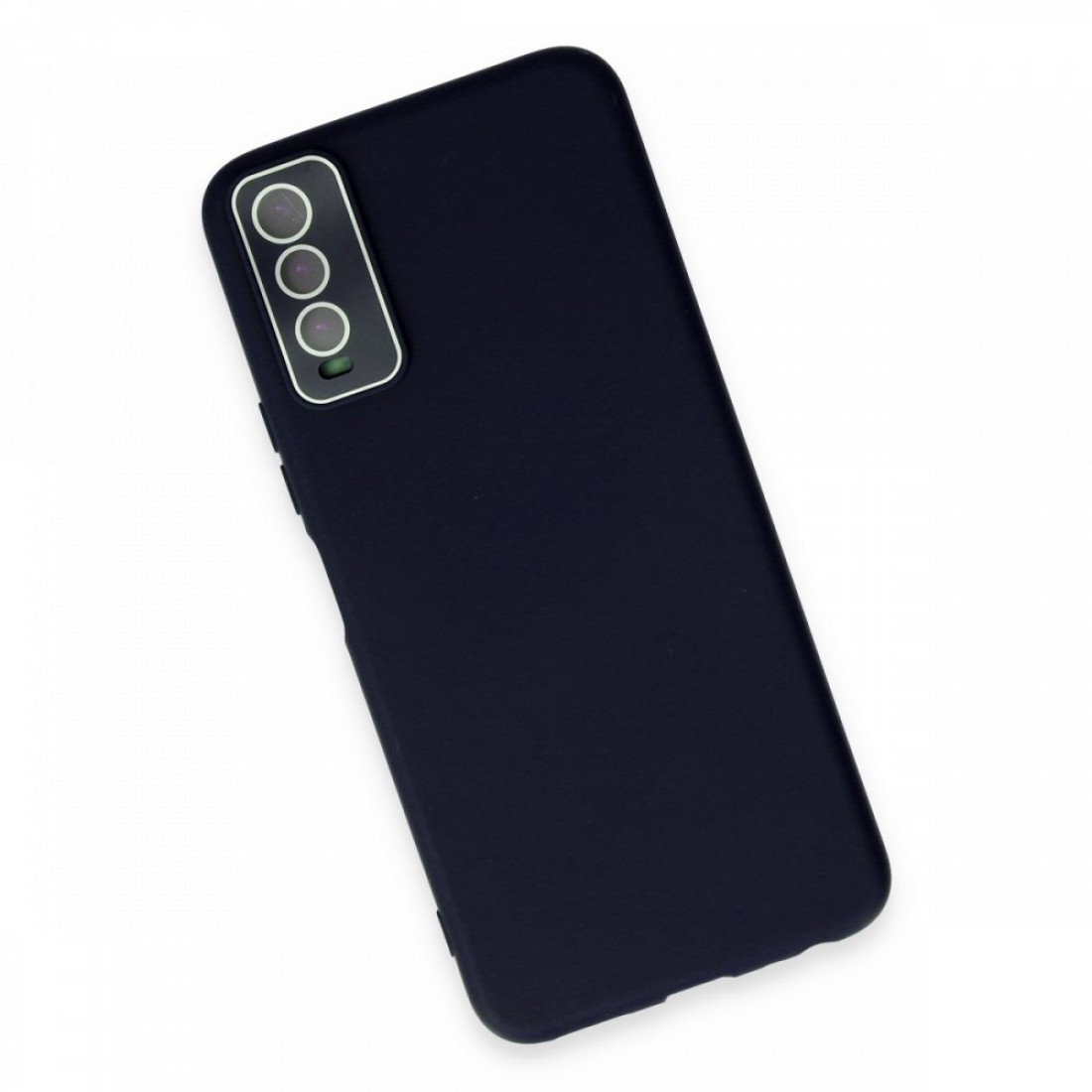  Vivo Y11S Kılıf Lansman Glass Kapak - Lacivert