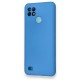  Realme C21 Kılıf Nano içi Kadife Silikon - Mavi