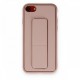 iPhone SE 2020 Kılıf Coco Deri Standlı Kapak - Pembe iPhone SE 2020 Kılıf Coco Deri Standlı Kapak - Pembe