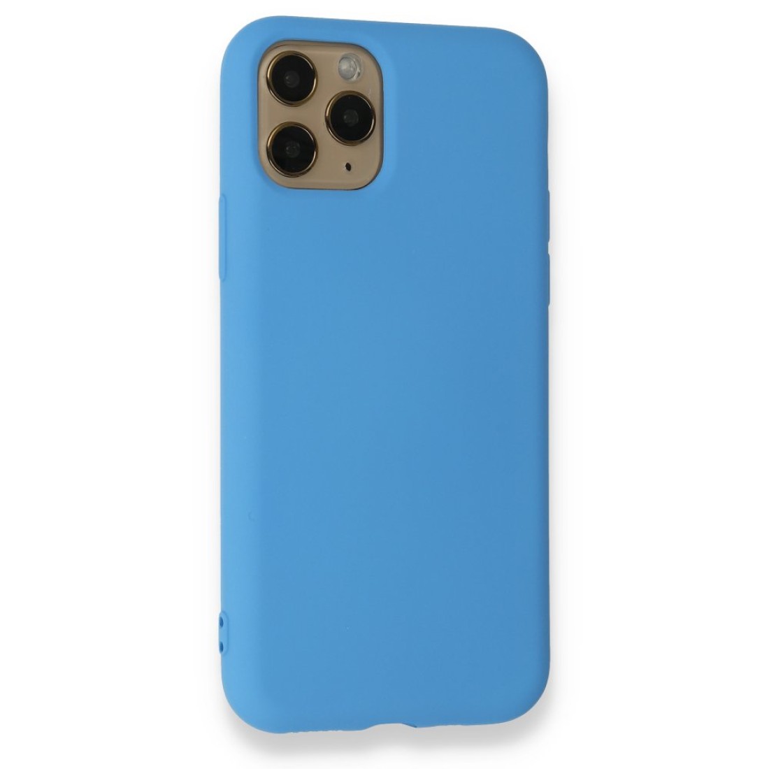 iPhone 11 Pro Kılıf Nano içi Kadife Silikon - Mavi iPhone 11 Pro Kılıf Nano içi Kadife Silikon - Mavi