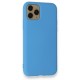 iPhone 11 Pro Kılıf Nano içi Kadife Silikon - Mavi iPhone 11 Pro Kılıf Nano içi Kadife Silikon - Mavi